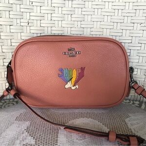 NWOT Coach Snoopy Leather Crossbody